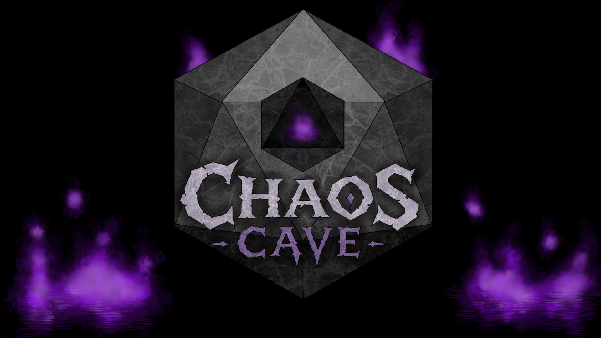 Chaos Cave Logo with Flame
